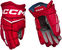 CCM Mănuși de hochei JetSpeed FT880 Red/White Senior 14 inci