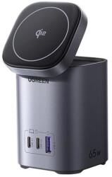 UGREEN Asztali gyorstöltő 2in1 UGREEN X555 USB + 2x USB-C, 65W, GaN (55321) - wincity