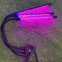 LEDISSIMO Növénynevelő LED lámpa , 3 karos , 12 Watt , USB , csiptethető , dimmelhető , időzíthető , IP44 , LEDISSIMO GROW, CSOMAGOLÁSSÉRÜLT (outlet-418009)