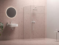 RAVAK Walk-In Corner zuhanykabin 120/80 (fehér-Transparent) GW1CG4E0SZ1 (GW1CG4E0SZ1)