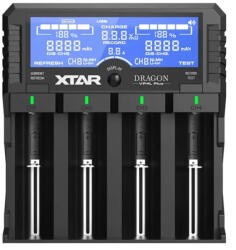 XTAR VP4L Plus DRAGON Li-Ion és Ni-MH akkutölto/akkubank