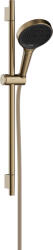 Hansgrohe Rainfinity, zuhanygarnitúra 130 3jet S Puro rúddal 65 cm, szálcsiszolt bronz, HAN-28745140 (HAN-28745140)
