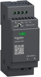 Schneider ABLM1A12021 Modicon Modular tápegység, moduláris, DIN sínre szerelhető, 1f, 12 VDC, 2, 1 A, 25 W (ABLM1A12021)