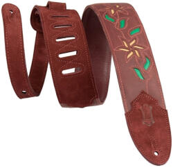  Levy's Leather Flowering Vine Gitárszíj BurgundyBurgundy - 10% nyitási akció