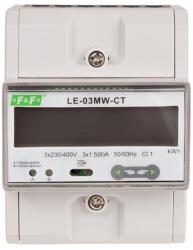 FF Filipowski LE-03MW-CT Fogyasztásmérő DIN sínre, 3 fázisú LCD 7 modul 2 tarifa 5/x áramváltóhoz RTU MODBUS (LE-03MW-CT) (LE-03MW-CT)