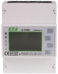 FF Filipowski LE-03MQ Fogyasztásmérő DIN sínre, 3 fázisú MID hitelesített LCD direktmérő, 100A, 4.5 modul RTU MODBUS kétirányú (LE-03MQ) (LE-03MQ)