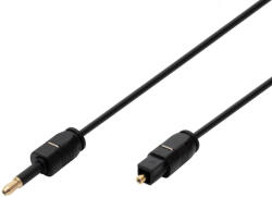 Somogyi Elektronic 51225 Toslink-Mini Toslink csatlakozókábel, optikai kábel, 2 méter (51225) - bipi