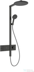 Hansgrohe RAINDANCE ALIVE S EcoSmart 1 jet termosztátos zuhanyrendszer, szálcsiszolt fekete króm 24583340 (24583340)