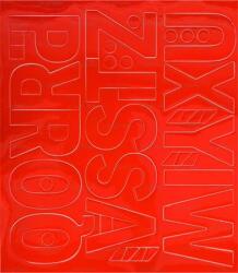  Öntapadós matrica, 5 cm-es, betűlap, ABC második fele, piros (500 - 52P) - kellekanyagonline