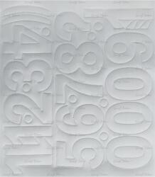  Öntapadós matrica, 5 cm-es, számlap, fehér (500 - 51F) - kellekanyagonline