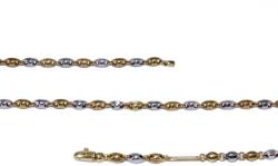 Ékszershop Bicolor fantázia arany lánc (1204741)