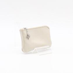 Amnisu ekrü egy cipzáras bőr kulcstartó a3001 - amigotaska