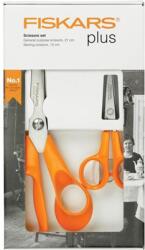 Fiskars Olló készlet, FISKARS "Classic", narancssárga, 2db/bliszt (1003031) - tonerpiac
