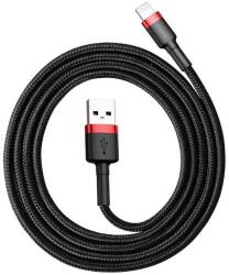 Baseus USB Lightning Apple kábel 1m Fekete/Piros Baseus CALKLF-B19