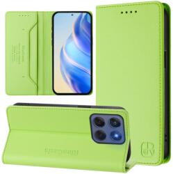 Husă tip carte RINA pentru Motorola Edge 60 / Edge 60 Fusion verde deschis