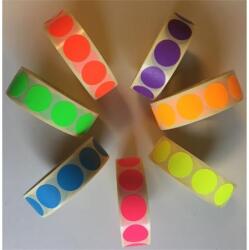  Etikett, 20 mm kör, 1000 etikett/tekercs, ciánkék (5998377105686) - wondex