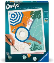 Ravensburger Creart Pictura Pe Numere Pentru Adulti Momente De Relaxare La Piscina - Ravensburger (rvspbn25523)