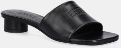 MM6 Maison Margiela bőr papucs fekete, magassarkú, S66WP0109 - fekete Női 36