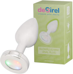 Desirel GlowPlug - dop anal luminos - mic - argintiu