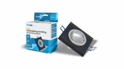 LED Labs Ceiling lighting point fitting QUADRO glass square black (LAB-20-0000-19)