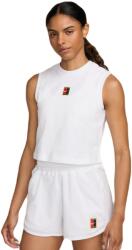 Nike NikeCourt Heritage Cropped Tennis Tank Top - Alb