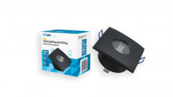 LED Labs Ceiling lighting point fitting XANA cast square Fixted black, IP44 (LAB-20-0002-04)
