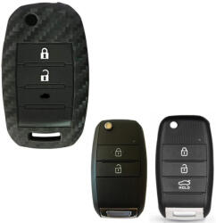  Kia 3 gombos szilikontok karbon (SKI005KA)