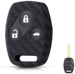 Honda 3 gombos szilikontok karbon (SHO004KA)