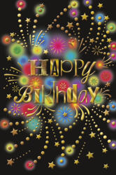 Editor Képeslap 11, 5x17, 4 cm Cest Chic Happy Birthday (AAD604)
