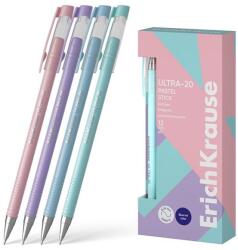ErichKrause Ultra-20 Stick Pastell kupakos golyóstoll 0, 7 - Super Glide technológia - többféle (FR-61030)