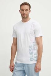 Guess t-shirt fehér, férfi, nyomott mintás, M4YI34 J1314 - fehér M