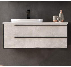 Kolpa San Set mobilier baie (masca cu 2 sertare si lavoar) Kolpa San Grace 100x52xH39 cm, gri (light concrete) (546360)