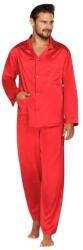 DKaren Lukas férfi szaténpizsama, piros, M