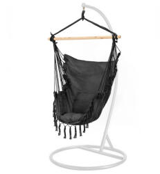 Leziter Puerto függőszék állvánnyal fekete-fehér (WST-02-Black_SW-007-STWH) - moretti