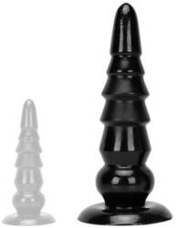 Deepleasure Plug Tower Up M - prémium anális kiegészítő, 32x9 cm, fekete - pajkospajtas