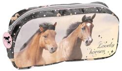 PASO lovas rekeszes tolltartó, neszesszer - Lovely Horses (PP25HA-004)
