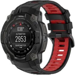 SPORTS Cserélhető szilikon szíj Garmin Instinct 3 45mm BLACK RED