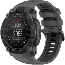 SPORTS Cserélhető szilikon szíj Garmin Instinct 3 45mm SZÜRKE BLACK