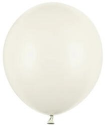 Partydeco Strong 17" (43cm-es) léggömb, Pasztell vajszínű (LUFI507535)