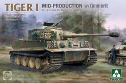 TAKOM Tiger I Mid-Production w/Zimmerit Sd. Kfz. 181 Pz. Kpfw. VI Ausf. E 1: 35 (TAK2198)