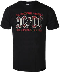 NNM Tricou bărbați AC/DC - Back In Black Europe 1980 - Black - 51437600