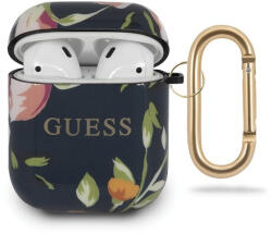 Guess Apple Airpods 1/2 Floral N. 3 szilikon (GUACA2TPUBKFL03) tok, mintás, fekete