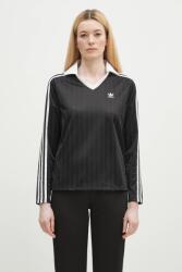 Adidas hosszú ujjú V-Neck Longsleeve Tee női, fekete, JD2603 - fekete M