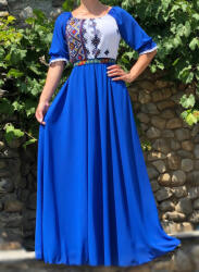 Ie traditionala Rochie stilizata cu motive traditionale lunga Magdalena