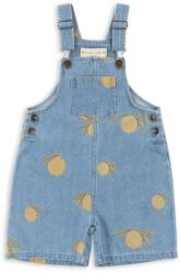 Konges Sløjd gyerek pamut kantáros nadrág MAGOT OVERALLS GOTS KS102442 - kék 98 - answear - 22 990 Ft