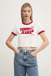 Tommy Jeans pamut póló női, fehér, DW0DW20561 - fehér XS
