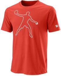 Wilson Bela tech Tee II M - fiesta - Piros