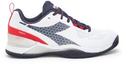 Diadora Blushield Torneo 2 Clay - white/blue corsair/fiery red - Fehér, Kék, Piros