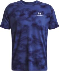 Under Armour Men's UA RUSH Energy Print Short Sleeve - sonar blue/white - Kék