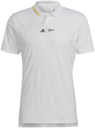 Adidas London Polo - white/impact yellow - Fehér